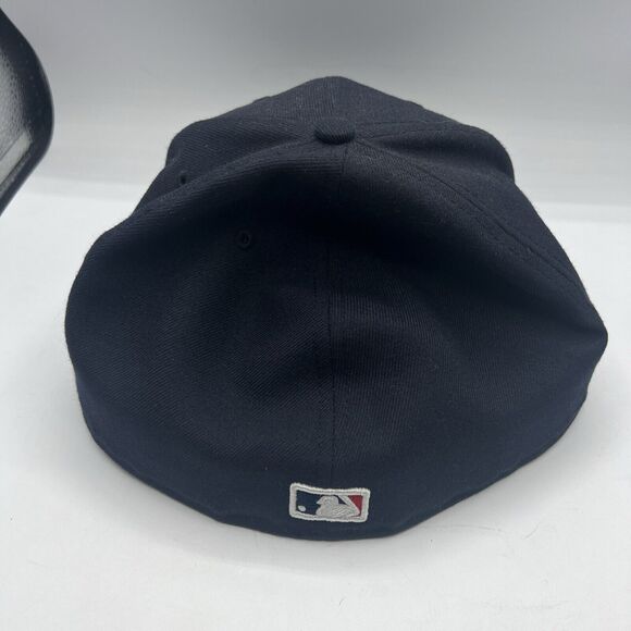 Authentic New Era MLB On-Field 59Fifty Fitted Cap Atlanta Braves BLACK / WHITE - Picture 3 of 8
